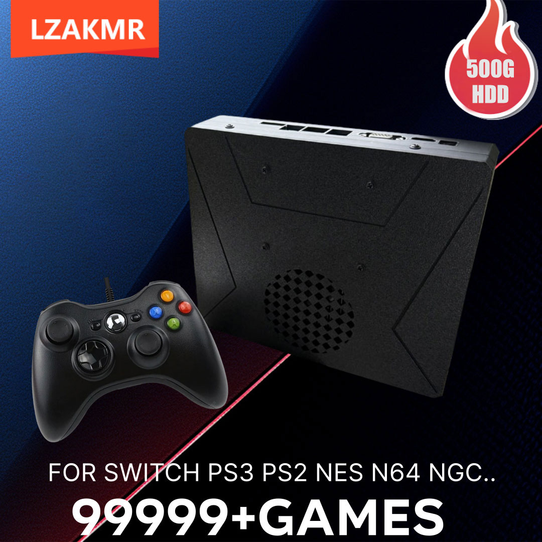 Retro Gaming N64 - LZAKMR S1 Retro-Spielkonsole Dual-System Windows11 500G