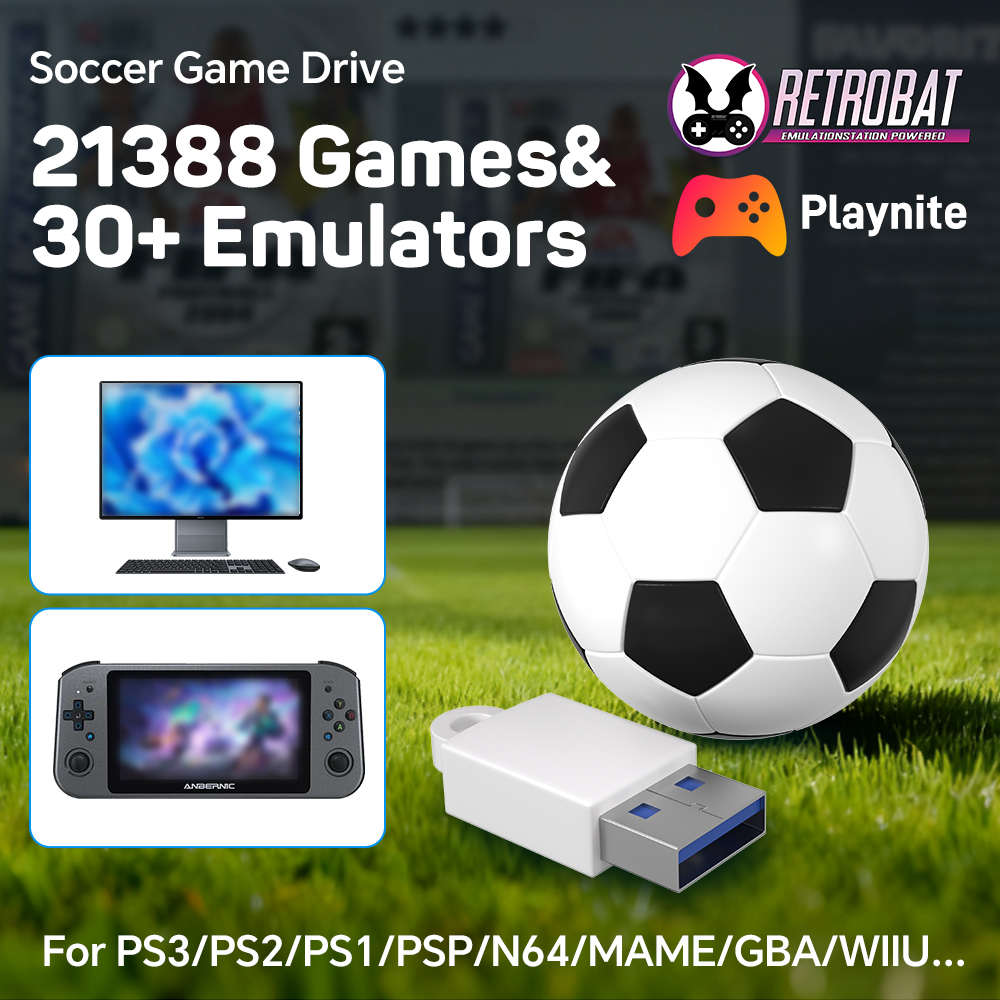 Retro Gaming N64 - Tragbare Spiele-Festplatte für N64/PS3/PS2/PS1/MAME/PSP Retro-Fußball-Spiele mit