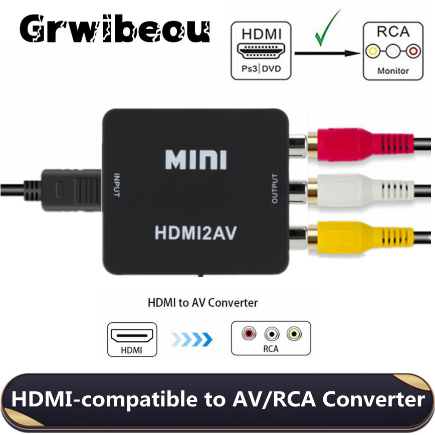 Scart To Hdmi - Grwibeou 1080P HDMI-kompatibel zu RCA Konverter