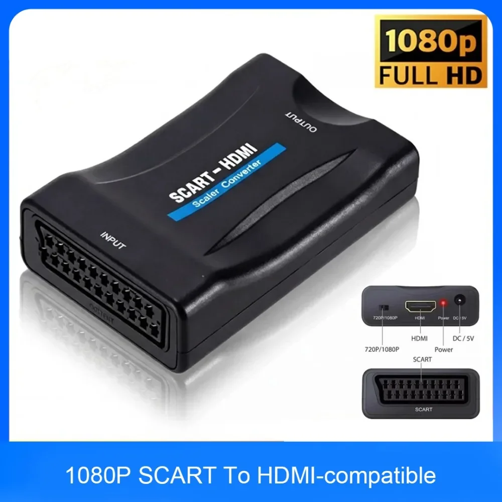 SCART-zu-HDMI-kompatibler Konv – Scart To Hdmi Bewertung und Preis